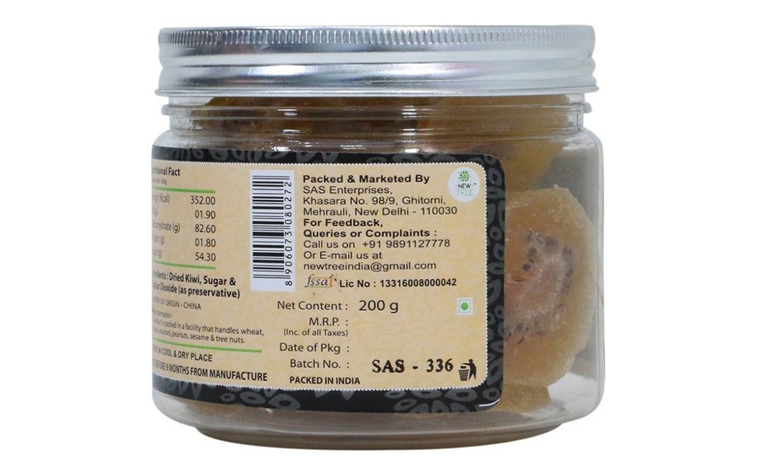 New Tree Fruit Meal Golden Kiwi   Glass Jar  200 grams